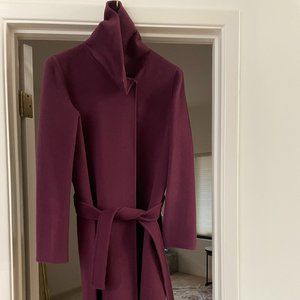 Rich wine color coat